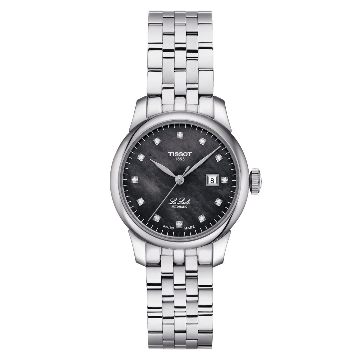 Tissot Ladies Watch Automatic Le Locle 29mm Black Diamond - T0062071112600